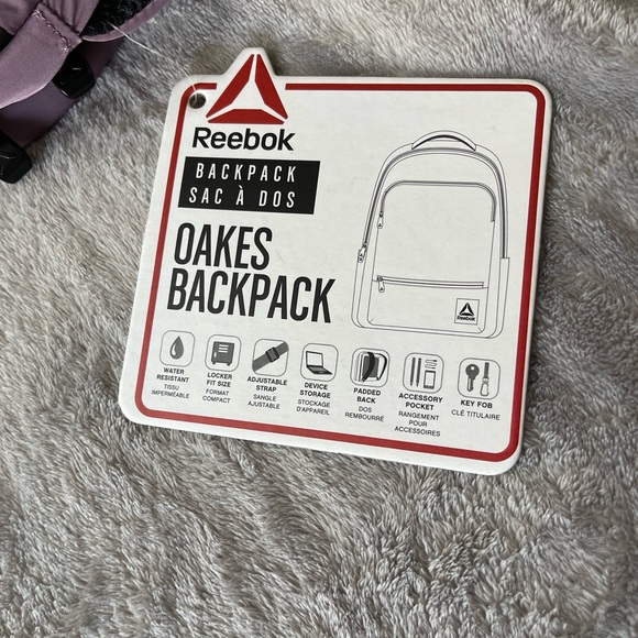 NWT Reebok purple Oakes backpack - Picture 5 of 10